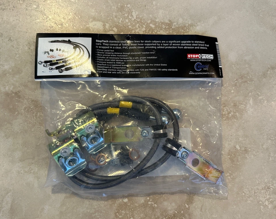 Líneas de freno StopTech de acero inoxidable para Dodge Viper 1995-2000 trasero | 950.63504 Foto 2 de 2