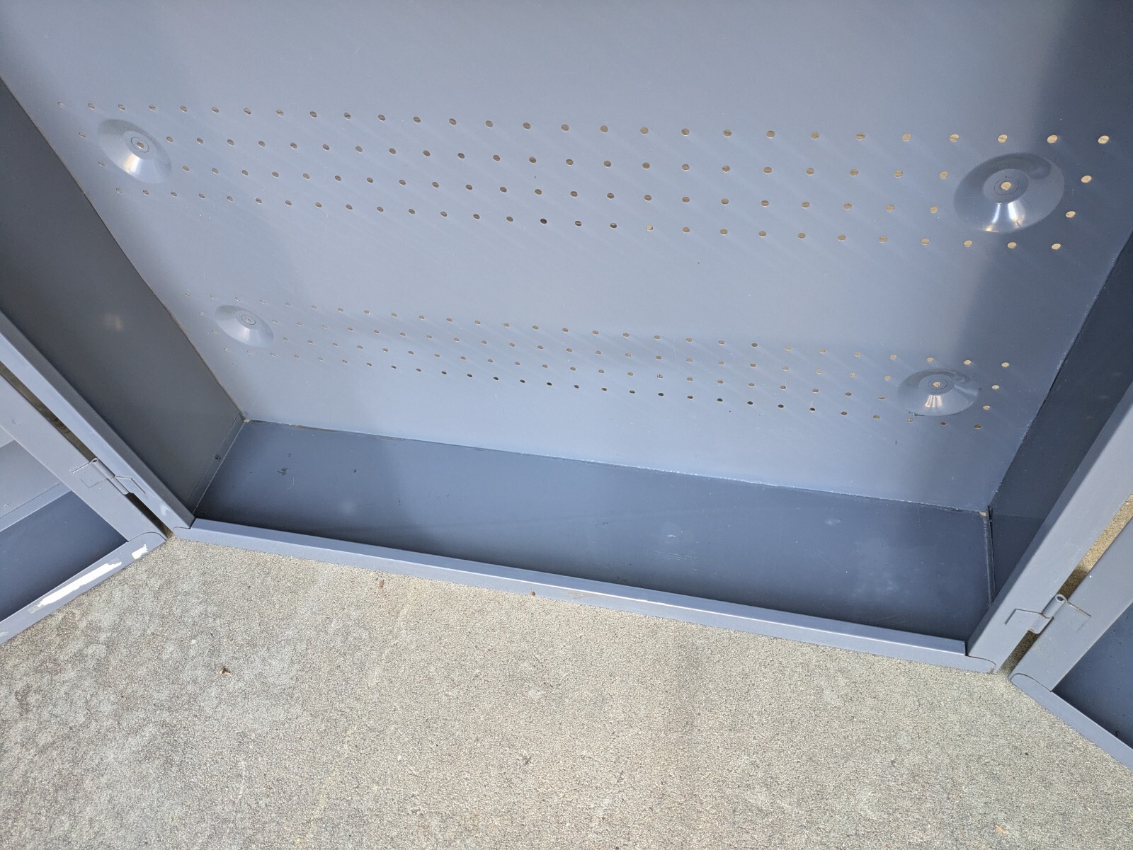 Edsal Industrial Steel Metal Wall Tool Box Work Shop Locker Cabinet w Doors B