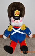 Large 40" J B Rare Blended Scotch Whisky Plush Stuffed British Officer