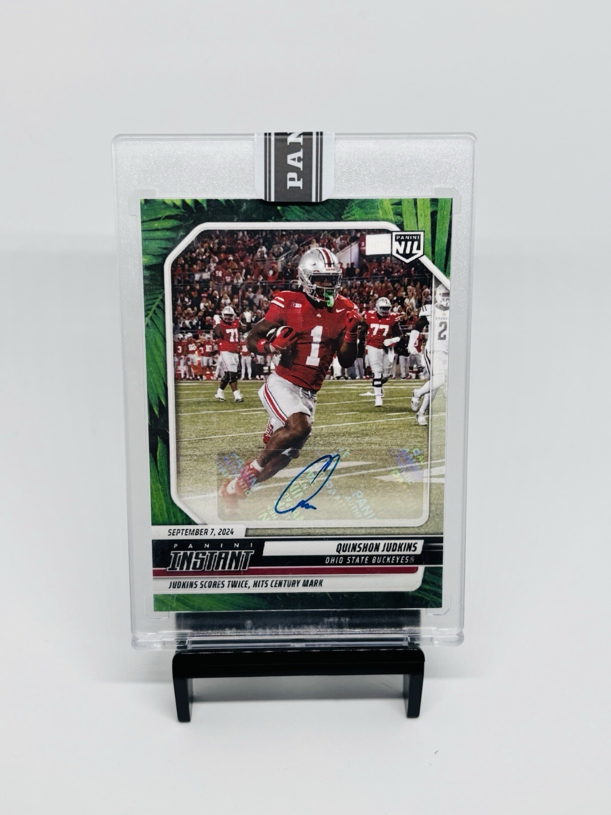 2024 Panini Instant NIL Quinshon Judkins Ohio State Jungle Auto RC #QJA /25
