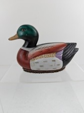 Vintage Jasco Ceramic Mallard Duck Hand Painted Lint Remover Brush 3” x 5” inch 