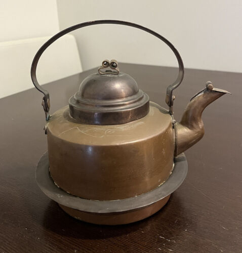 Bouilloire à thé suédoise vintage en cuivre 🙂 Jolie 🙂 - Photo 1/6