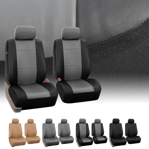 Leather Car Seat Covers Waterproof for trucks SUV Van Front Seat cover