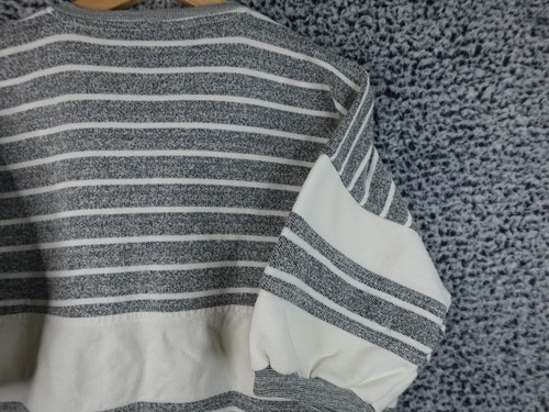 Vtg Givenchy Men's Striped Short Sleeve Crewneck Sweatshirt Gray Size L Casual - Picture 11 of 17