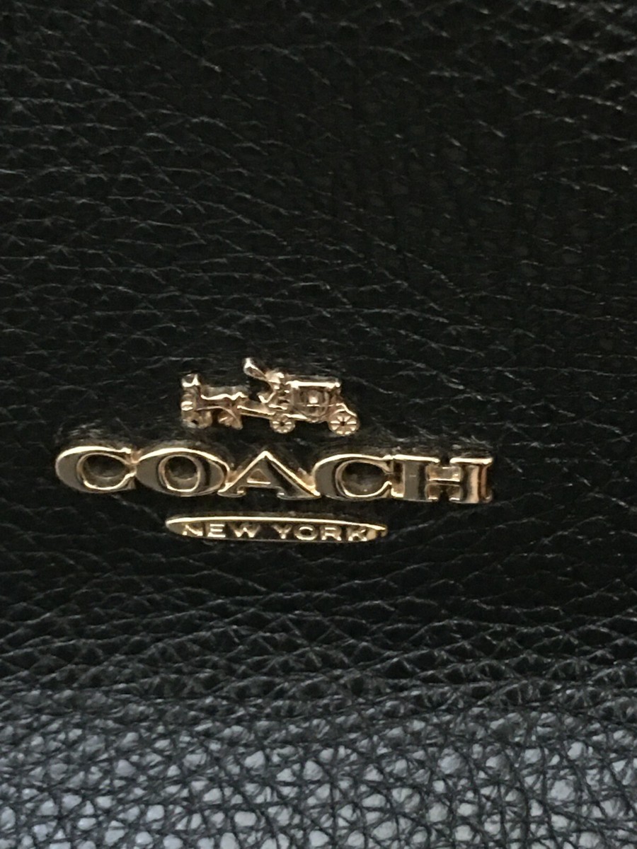 COACH New York Handbag Chain Black Purse | eBay