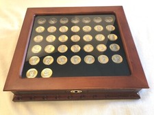 PRESIDENTIAL DOLLAR  37 PCS COIN SET W/ Display BOX Gold Platinum Highlighted