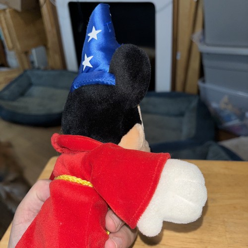 Walt Disney World Theme Park Sorcerer Mickey Mouse 13" Plush Beanie With Tag - Picture 14 of 15
