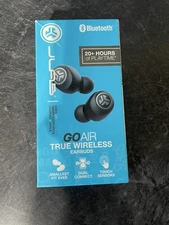 JLAB GO AIR TRUE WIRELESS EARBUDS BLACK 20+HOURS OF PLAYTIME