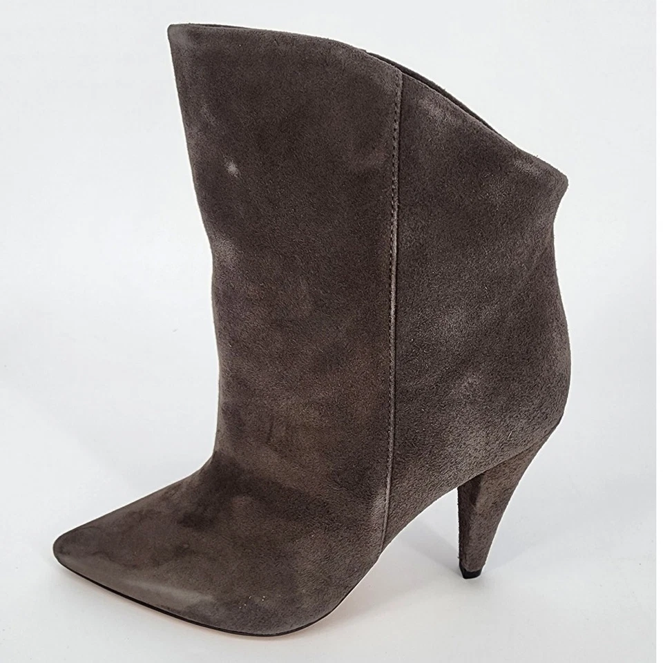 Botines IRO gris gamuza punta puntiaguda alta-baja para mujer talla 36 (US 5.5) Foto 2 de 4