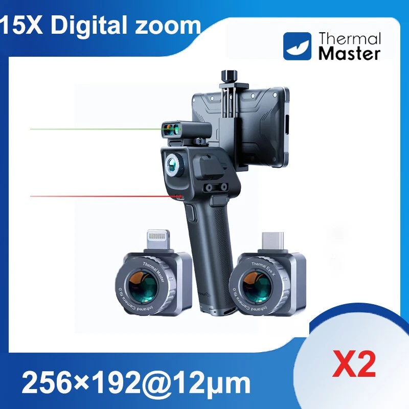 984 Yards X2 Thermo Monokular für Jagd Nachtsicht Fernglas 50Hz 15x Zoom