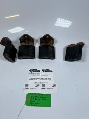 OEM 1994-2002 Dodge Ram 2500 3500 Leaf Spring Perch Brackets QTY 4
