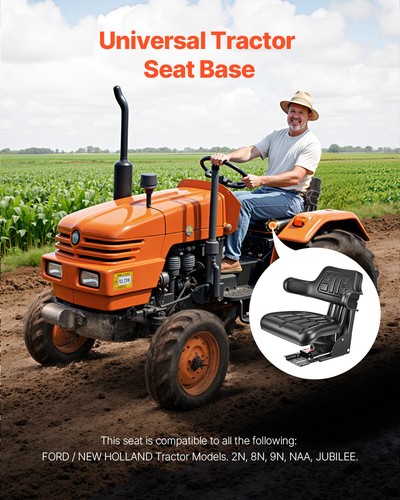 Tractor Suspension Seat Adjustable Forklift Seat Waterproof Seat Mower Digger - Picture 3 of 12