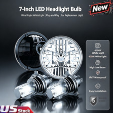 Pair H6014 7 Inch Led Headlight Round Hilo Beam For Chevy Pickup Truck 3100 Pair H6014 7 Inch Led Headlight Round Hilo Beam For Chevy Pickup Truck 3100