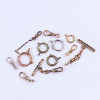 Selection of Vintage Quality Pocket Watch Chain Swivels & Spring Rings
