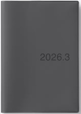 MUJI Monday Start Monthly/Weekly Planner - Starting March 2026 B6 Dark Gray