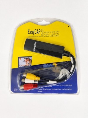 EasyCAP USB 2.0 Video Capture Card Adapter with Audio DC60 VHS to DVD Sealed