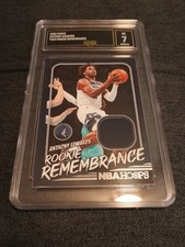 Maglia Anthony Edwards 2022 Hoops Rookie Ricordo #RR-AEM GMA Classificato 7