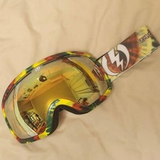 Electric EG2 Rasta Tie Dye Goggles Chrome Mirror Lens Used