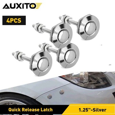 4pcs Car Quick Bumper Latch Release Fastener Button Push Pins Car Bumper Hood