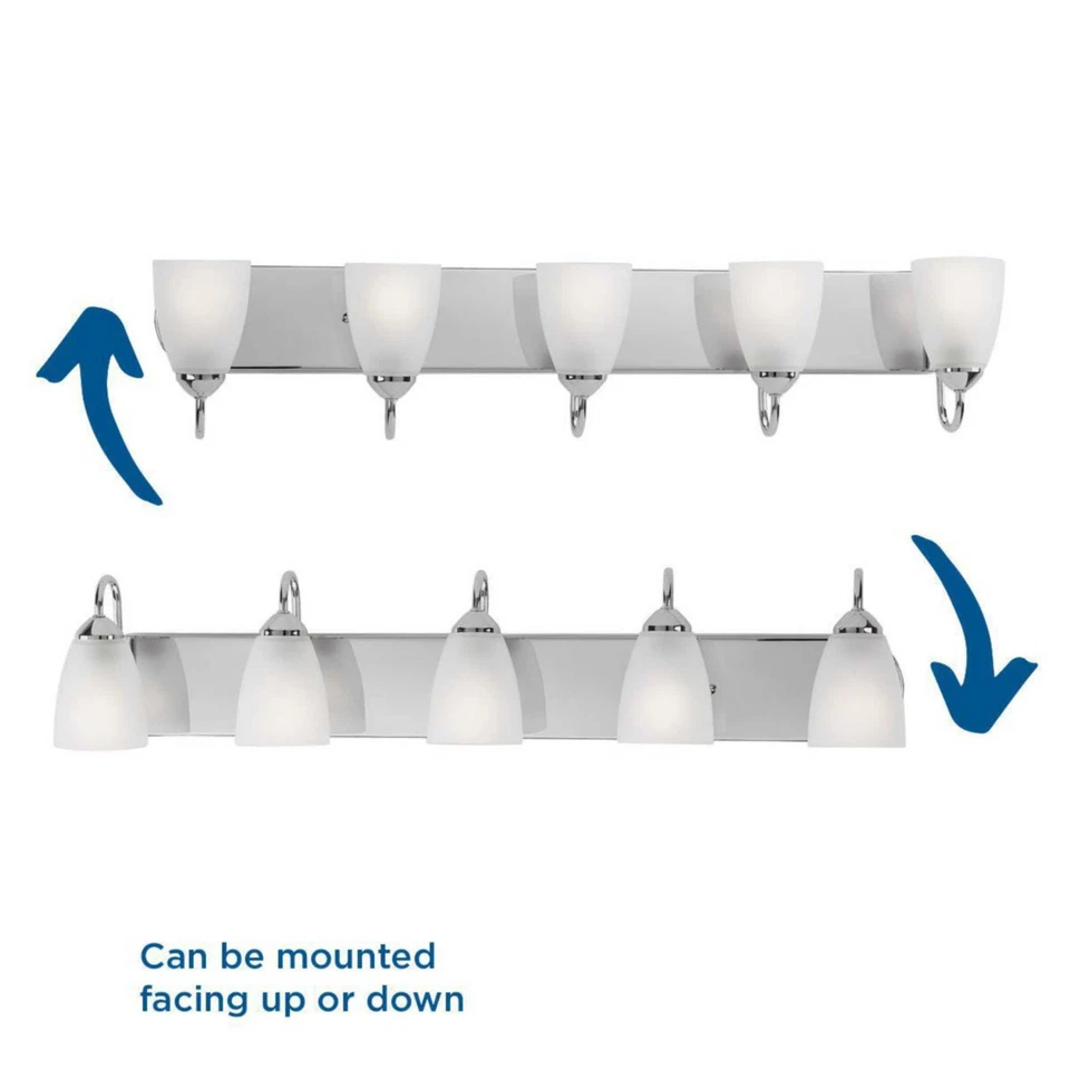 Luz de tocador de baño Progress Lighting P2713 Gather 5 luces - níquel Foto 4 de 4