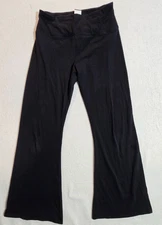 Leggings Black Wide Leg Womens Size M By Simply Vera MSRP 19.99