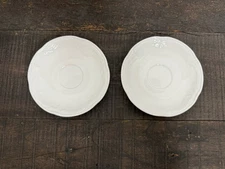STEELITE INTERNATIONAL ENGLAND ALBALITE PLAIN WHITE 6” BREAD PLATES