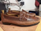 VTG Mezlan Elda Sebastian Brown Exotic Lizard Loafer Dress Shoes Spain 10.5 M — photo 3