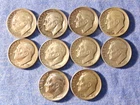 Lot of 10 Silver Roosevelt Dimes  46,47,49,51,54-p, 53,56,58-d &59- 63-p  As22