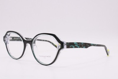 NEW FACE A FACE WISPER 1 COL 100 BLACK BLUE YELLOW AUTHENTIC EYEGLASSES 48-19