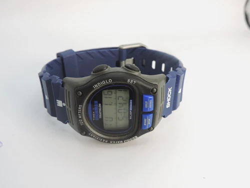 Vintage Timex Ironman Triathlon Men’s 8 Lap WR100M blue