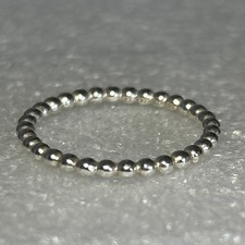 Authentic Pandora  thin Beaded/bubble ring   ...