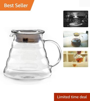 600ml Coffee Server, Standard Glass Coffee Carafe, Coffee Pot, Clear