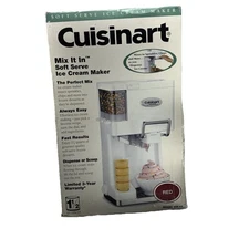 Cuisinart ICE-45 Red Mix It In Soft Serve Ice Cream Maker 1.5 Qt