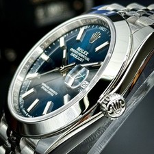 Rolex Datejust 41 on Jubilee | Ref. 126300 | Blue Stick Dial | 2024 | Full Set 3