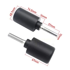 Delrin Frame Slider Crash Protector Black For 2013 - 2025 Honda CBR 600RR