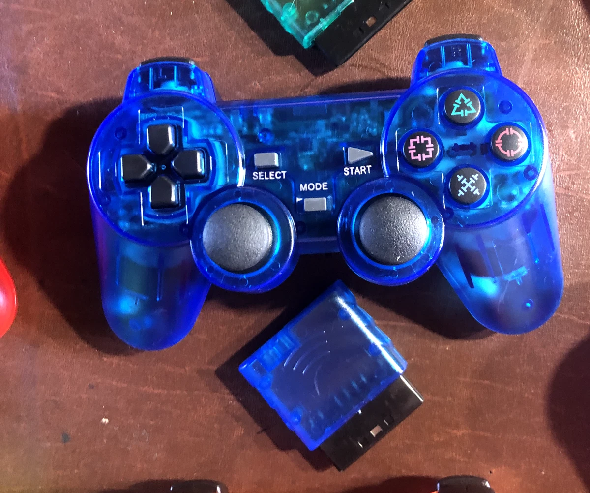 25+ Sony PlayStation 2 Blue Controllers & Attachments for sale