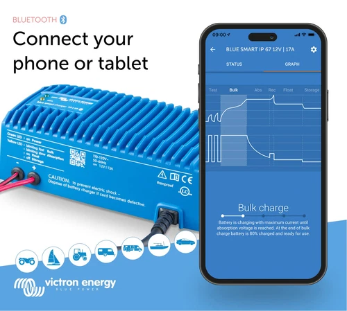 Victron Energy Blue Smart IP67 Smart Marine Battery Charger 12V 13A, Float & ... - Picture 2 of 6