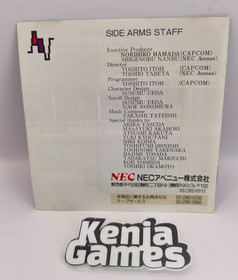 PC Engine Hyper Dyne Side Arms Hu Card Japan Region