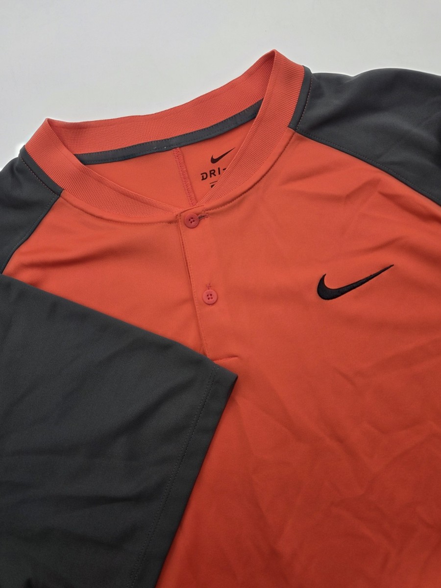 Nike Blade Collar Polo XL Black Dri-Fit Short Sleeve Golf Tennis