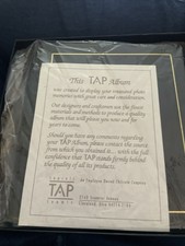 Vintage 20 Page Tap TAPRELL Loomis Mini Photo Picture Album NEW OLD STOCK