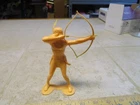 MARX 6" Indian Warrior Vintage Plastic Brave Holding Bow And Arrow Figure J46