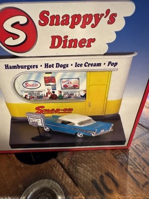 1950's Snappy's Diner Diorama with 1957… Snap-on 1950's Snappy's Diner Diorama with 1957 Chevy Bel Air Blue