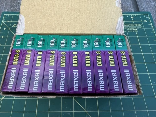 Maxel Data 8 For 8mm Data Storage Devices Pack Of 10 Sealed Made In Japan