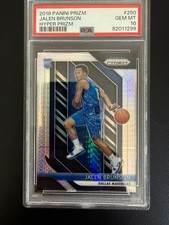 JALEN BRUNSON ROOKIE #250 2018 Panini Prizm Hyper Prizm PSA 10 Mavericks Knicks