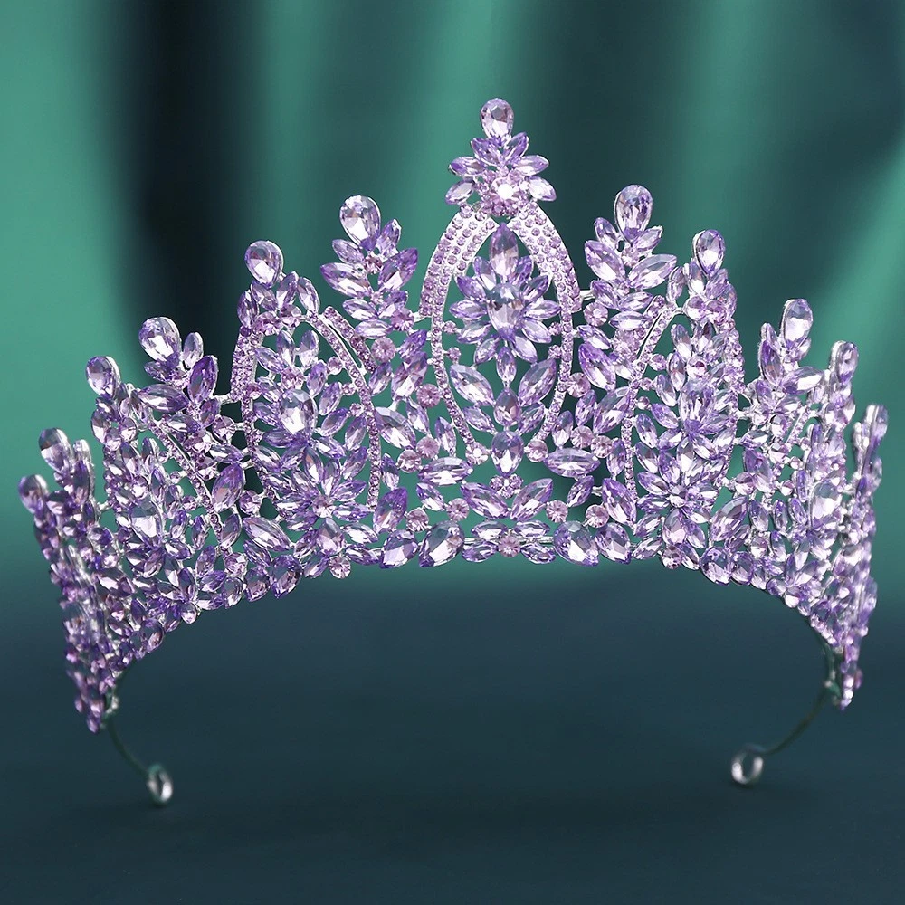 Crown Purple Bridal Tiaras & Headbands for sale | eBay display picture 3