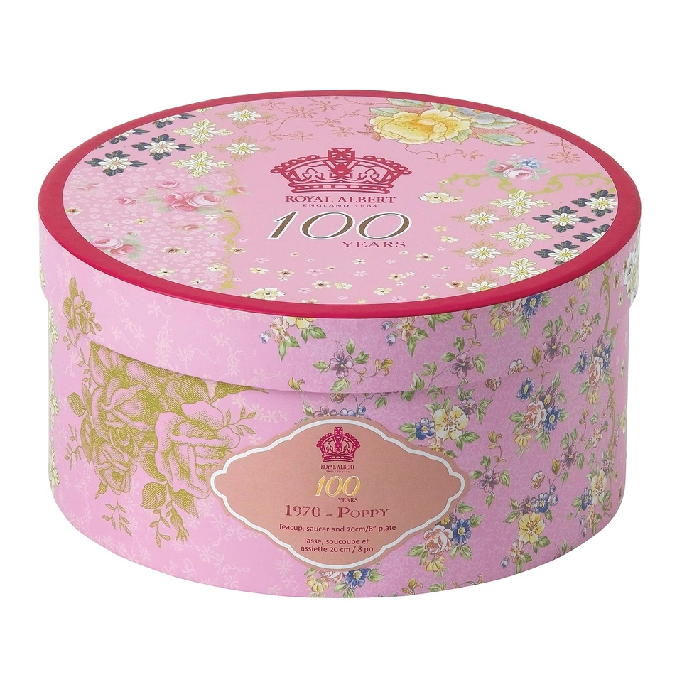 100 Years 1970 3-Piece Set (Teacup, Saucer & Plate 8") - Image 4 of 4