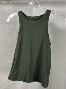 Lululemon Women's Green High Neck Racerback Athletic Running Yoga Tank Top