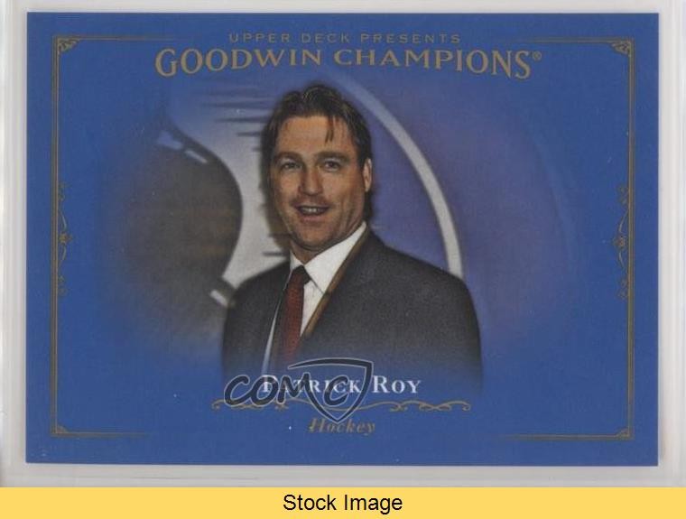 2016 Upper Deck Goodwin Champions Royal Blue Patrick Roy #57 HOF READ m7v