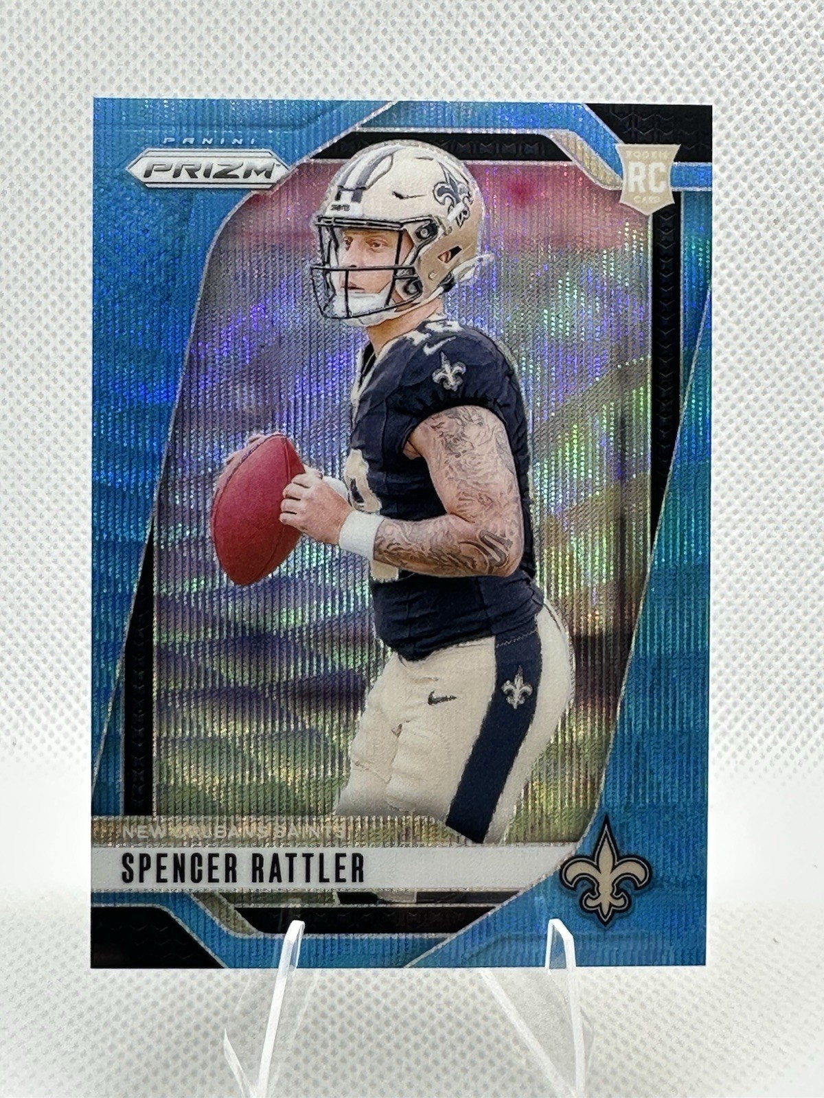 2024 Panini Prizm - Spencer Rattler (RC) Rookie #388 Blue Wave Prizm /230 (RC)
