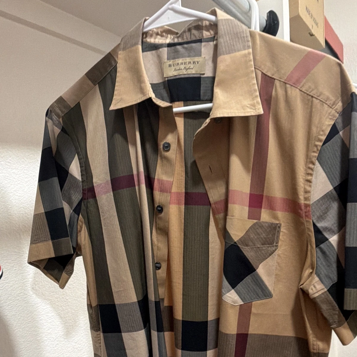 Burberry Black Casual Button-Down Shirts for Men for sale | eBay
